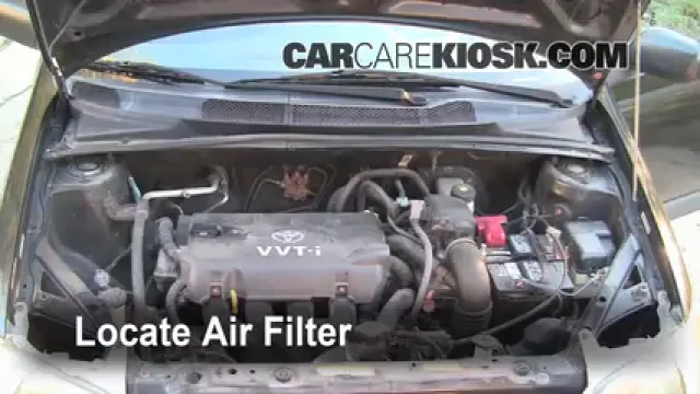 2001 Toyota Echo 1.5L 4 Cyl. (4 Door) Filtre à air (moteur) Changement